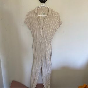 NWT Abercrombie Striped Jumpsuit